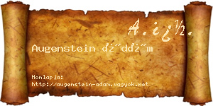 Augenstein Ádám névjegykártya